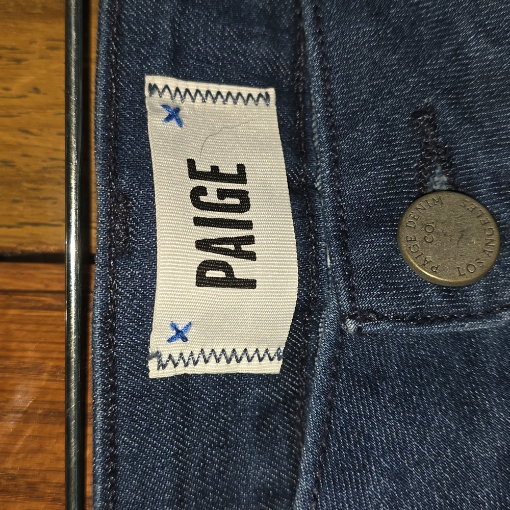 PAIGE Women's Deep Indigo Boot Cut Jeans - Picture 2 of 4